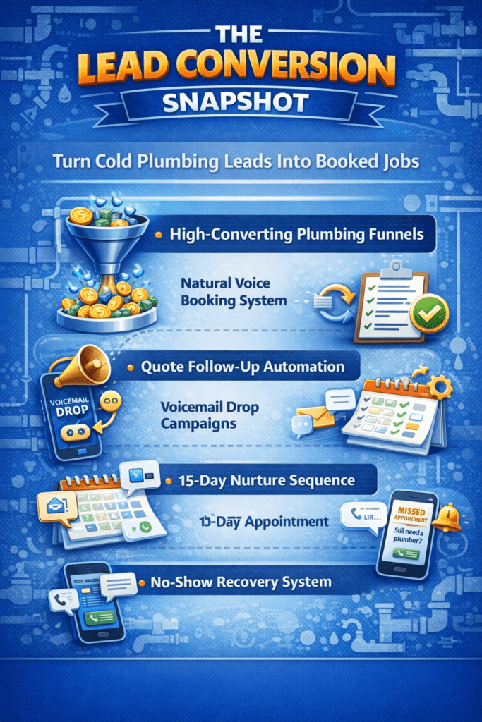 Discover the best Plumbing GHL Snapshots in 2026 to automate bookings, estimates, and follow-ups. Increase jobs, save time, and grow your plumbing business on autopilot.